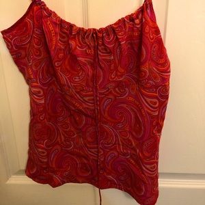 Banana Republic paisley tank with spaghetti straps